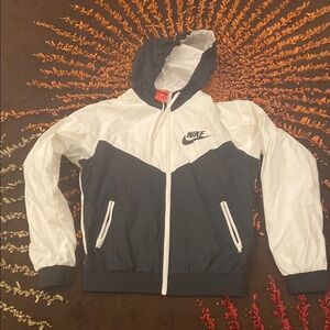 Nike Black and White Windbreaker Jacket